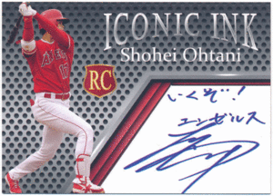 大谷翔平 Iconic Ink RC Rookie 縦型 プリントサイン Shohei Ohtani