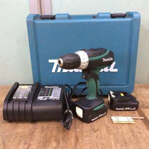 【H-2132】中古品 makita / マキタ 充電式ドライバドリル M652D 14.4v 充電器付き