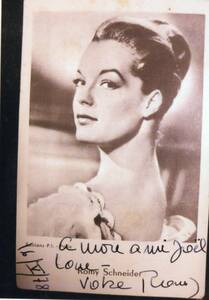 *romi-* Schneider autograph hand autographed original photograph 