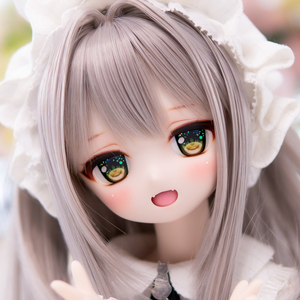 【sarara】DDH-01 セミホワイト肌 ソフビ盛り カスタムヘッド+舌パーツ+レジンアイ３種類（涙アイと十字架アイと通常のアイ）