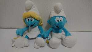 送料込み THE SMURFS スマーフ スマーフェット ぬいぐるみセット 中古現状品