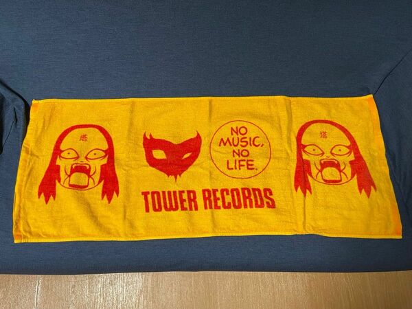 タワーレコード　タオル　TOWERRECORDS NO MUSIC NO LIFE デトロイトメタルシティ　DMCコラボ