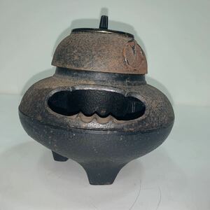 茶道具 風炉釜 茶釜 湯沸かし 在銘 煎茶道具 旧家整理品　レトロ 鉄製 鉄器