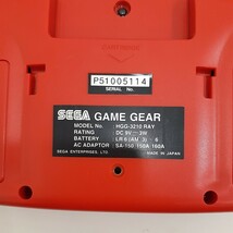 SEGA セガ GAME GEAR ゲームギア 本体 レッド 赤 動作未確認 ジャンク品 / ゲームソフト 魔法騎士レイアースとのセット_画像5