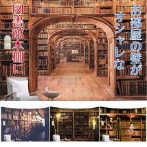 新品 ビッグ タペストリー 壁掛け 本棚 リアルプリント 大判 布ポスター 図書館 おしゃれ 背景布 リアル 絵画 模様替え 引っ越し 目隠し520_画像2