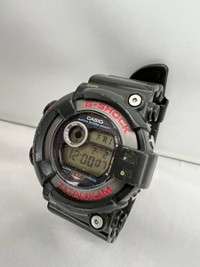 ■ カシオ Gショック DW-8200 フロッグマン ジャンク ■ CASIO G-SHOCK FROGMAN デジタル ブラックカラー チタン クォーツ メンズ腕時計