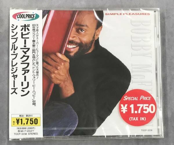 新品未開封CD☆ボビー・マクファーリン。　シンプル・プレジヤーズ（1996/07/24）/＜ TOCP3238＞：