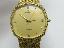 ★ハローカメラ★ 9275 CYMA シーマ クォーツ SWISS メンズ 腕時計 ジャンク 要修理 604 1円スタート_画像1