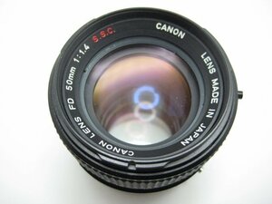 ★ハローカメラ★9495 Canon FD.50ｍｍ F1.4 S.S.C 難有動作品 現状 1円スタート 即決有り