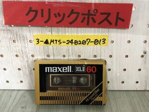 3-▲未開封 カセットテープ マクセル maxell XLll 60 XL2 HIGH ハイポジ 包装破れあり Hi-Level Bias 70μs EQ