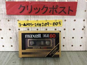 3-▲未開封 カセットテープ マクセル maxell XLll 60 XL2 HIGH ハイポジ 包装破れあり Hi-Level Bias 70μs EQ