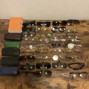 K1189）メガネ 眼鏡 めがね まとめ売り サングラス 老眼鏡 ケース おしゃれ レディース メンズ 中古品