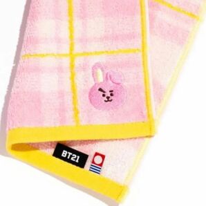 【日本限定】チェック柄　今治ミニタオル(シンプル)　COOKY ハンドタオル　タオル