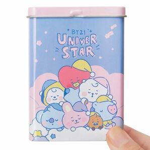 《日本未発売》防水 絆創膏 バンドエイド ピンク缶 新品☆BT21 BABYふ