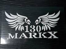 GRX130 マークX ステンシル風ステッカー MARKX トヨタ 戦闘機 エアロ_画像1