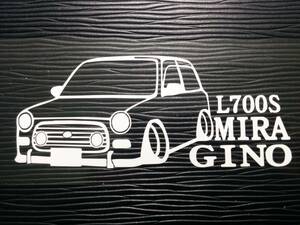 ミラジーノ 車体ステッカー L700S ダイハツ 車高短仕様 バージョン1