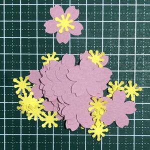 （1079C）桜の花のパーツ【各形20枚】★クラフトパンチ