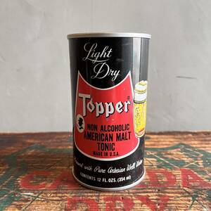 【USA vintage】Topper Beer Can トッパー　ノンアルトニック　空き缶　インテリア　アメリカ　ビンテージ
