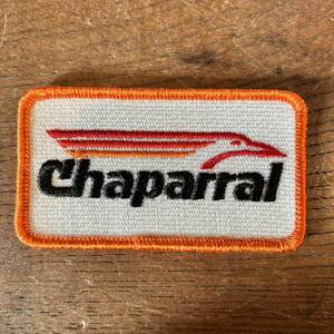 【USA vintage】ワッペン　Chaparral スノーモービル　企業ロゴ　アメリカ　ビンテージ　パッチ