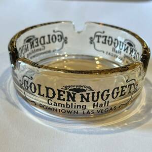 【USA vintage】GOLDEN NUGGET Ashtray ゴールデンナゲット　カジノ　灰皿　アメリカ　ビンテージ