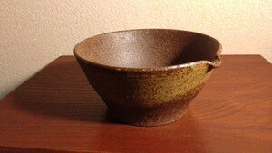  Echizen . one-side . soba bowl pastry bowl large . cup . antique Echizen . delivery 1 customer 