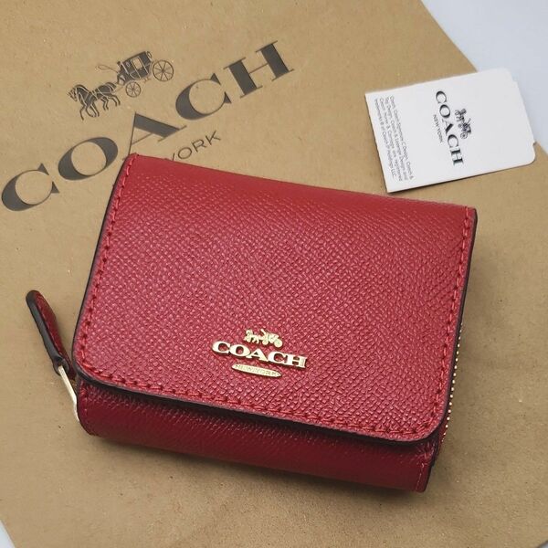 新品　COACH　折り財布　３つ折り財布