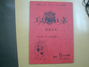 天空のエスカフローネ１７話台本坂本真綾関智一大谷育江三木眞一郎飯塚雅弓