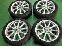 ECO FORME タイヤホイール４本 17インチ 7.0J +50 5H PCD100 215/45R17 【管理番号 9030 RB4-501】中古【大型商品】_画像1