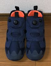 REEBOK PUMP FURY TECH V63499 US10 28cm リーボック インスタ ポンプフューリー テック ネイビー オレンジ 紺 シンサレート INSTAPUMP og_画像2