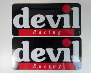 DEVIL デビル ステッカー マフラー devil Racing 耐熱 GPZ900R ZRX ZXR XJR ゼファー CB GSX デビル管