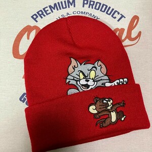 【極美品】 Supreme Tom & Jerry Beanie red シュプリーム ニット帽トム ジェリー ビーニー 赤 