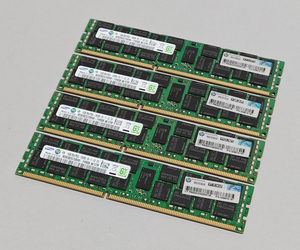 1333MHz 16GB 4枚組 合計 64GB MacPro用メモリー 2009 2010 2012モデル用 240pin DDR3 10600R RDIMM ECC 動作確認済 #0215A