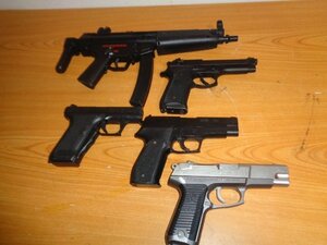 5点まとめてセット　同一保管　ジャンク品　東京マルイ トイガン エアガン U.S.9mm M9 MILTARY 29598 HK MP5 電動ガン Kal.9mm×19