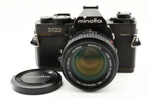 ミノルタ Minolta XD Black 35mm SLR フィルムカメラ ＆ MC Rokkor-PG 50mm f/1.4 レンズ 2074075