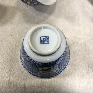 茶道具 茶器 湯呑み ５客揃え 煎茶碗 茶碗 和食器 茶器セット 湯呑みのみ 新品未使用 レトロ蔵出しの画像8