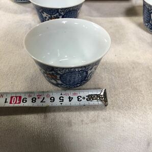 茶道具 茶器 湯呑み ５客揃え 煎茶碗 茶碗 和食器 茶器セット 湯呑みのみ 新品未使用 レトロ蔵出しの画像5