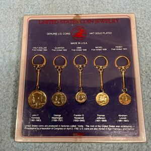 コインジュエリー United States Coin キーホルダー コレクション グッズ 歴代アメリカ大統領コレクション