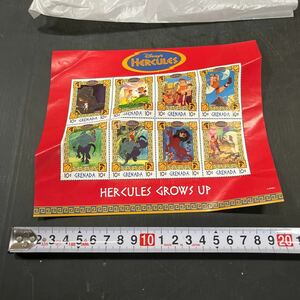 切手 コレクション Disney ヘラクレス ディズニー グッズ 未使用 折れ 傷あり
