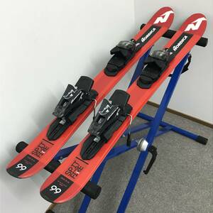 良好◆希少赤◆NORDICA SPITFIRE 99cm 解放ビンディング 調整 スキーボード ショート ファン スノーブレード ノルディカ スピットファイア