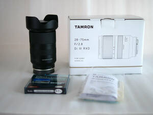 保護フィルター付き　TAMRON 28-75mm F2.8 Di III RXD ソニーE 中古品 A036 タムロン sony α