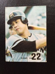 カルビー プロ野球カード 73年 旗版 No203 田淵幸一 