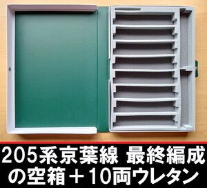 ■送料230円■ 【車両ケース】KATO 205系 京葉線 最終編成 の空箱 ウレタン枠をCASCO 10両用ウレタンに交換 ■ 管理番号HK2309230308800PH