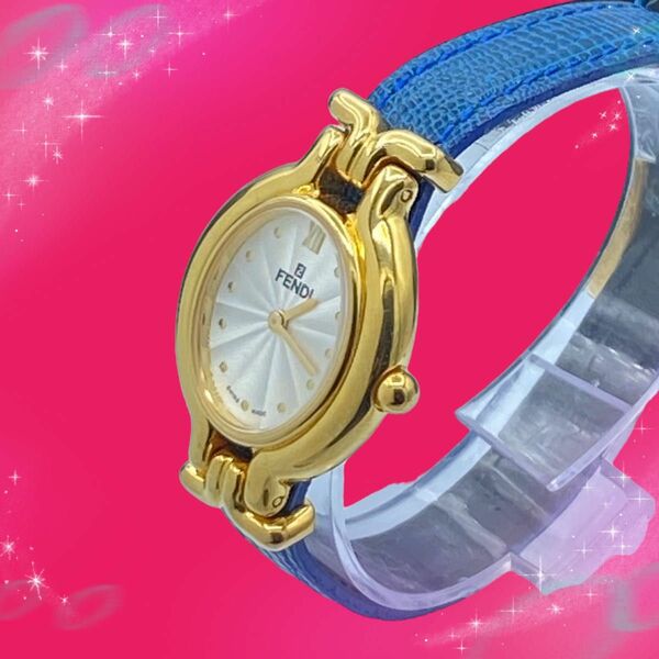 《美品　稼動品》　フェンディ　カメレオン　640L 腕時計　チェンジベルト5色
