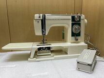 YK9964 JANOME EXCEL MODEL 813 ジャノメ エクセル ミシン フットペダル ケース付き 手工芸　通電OK 針上下動きます現状品　0229_画像2