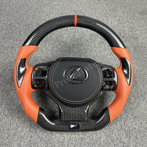  postage included Lexus CT NX GS-F IS RC RC-F carbon made *o- range leather made steering gear 1 piece air bag with cover . heater correspondence 