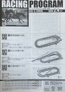 【2024 レーシングプログラム】2.4 きさらぎ賞 東京新聞杯 ビザンチンドリーム サクラトゥジュール レープロ