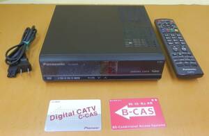 ☆3126 Panasonic CATVチューナー TZ-LS200P B-CAS・C-CAS カード付き リモコンセット 中古品