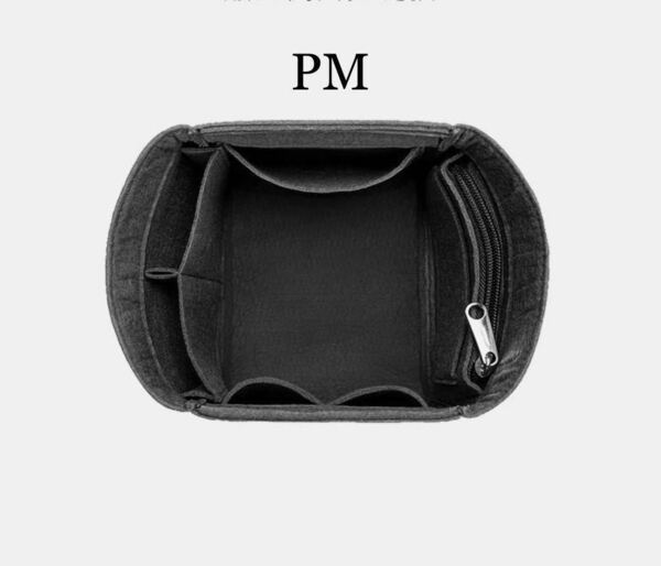 【ブラックPM】バッグインバッグ　インナーバッグ　Picotin　ピコタン　収納バッグ　整理　自立　大容量　軽量　おしゃれ