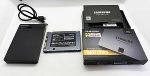 ☆Samsung 860 QVO 1TB SATA 2.5"内蔵 SSD MZ-76Q1T0B サムスン 外付けケース付き