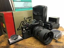 ■ジャンク　Canon キャノン　A-1 一眼レフ フィルムカメラ 35-70mm 1:4 ストロボ　シャッター切れました！_画像1